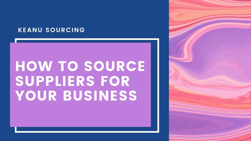 how to source suppliers